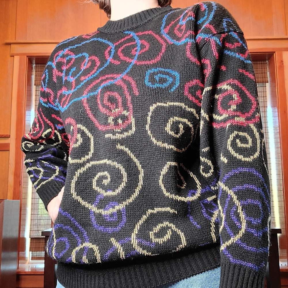 Vintage 80s -90s funky Tinsle sweater.